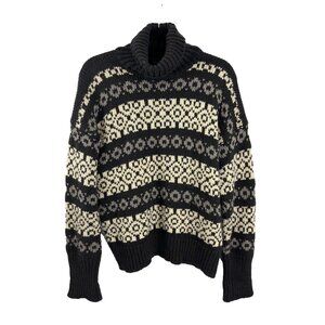 Mondi Sport Turtleneck Sweater Women's Size M /L Cotton Warm Winter Cabincore